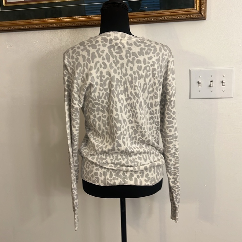 Calvin Klein Jeans Cotton Animal Print Sweater, Sz. M. - Picture 6 of 9